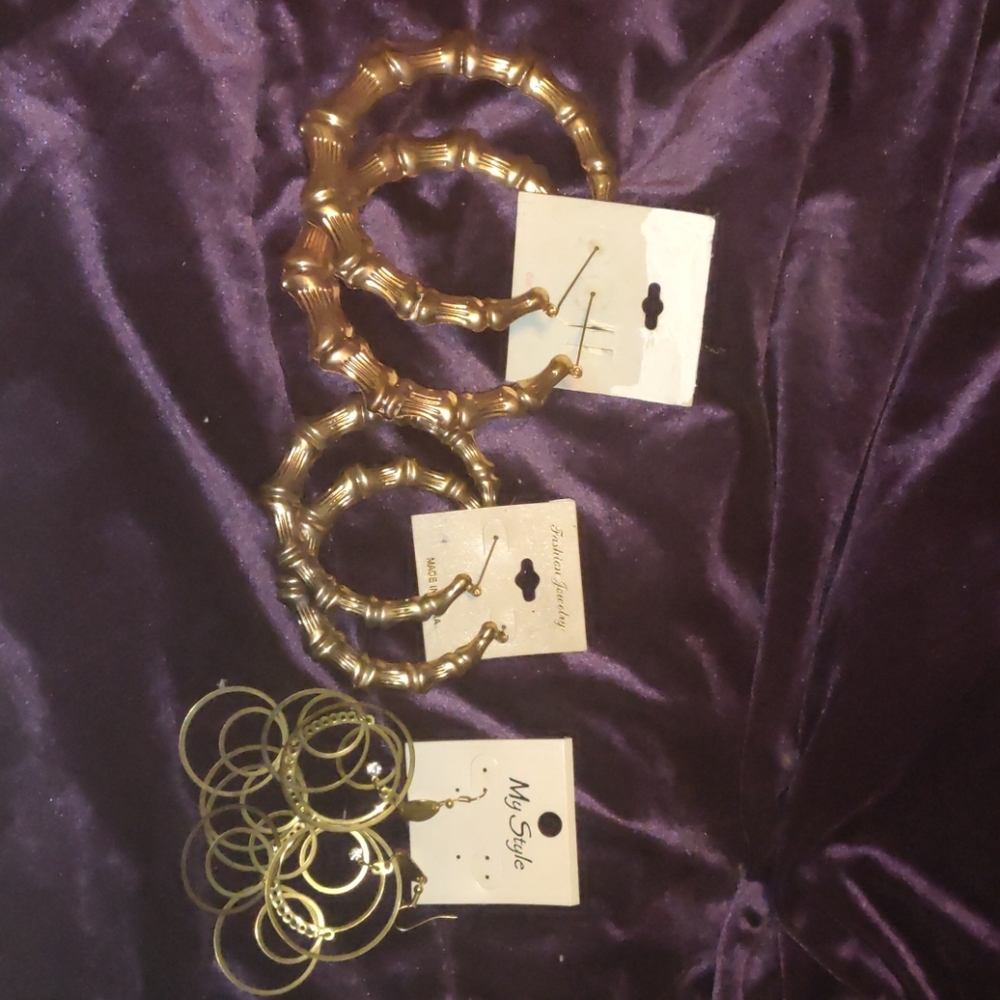 Set of 3, earrings worn once.